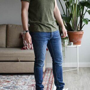 Rag & Bone Men's Blue Ramy Extra Slim Fit 1 Casual Denim Skinny Jeans Size 30